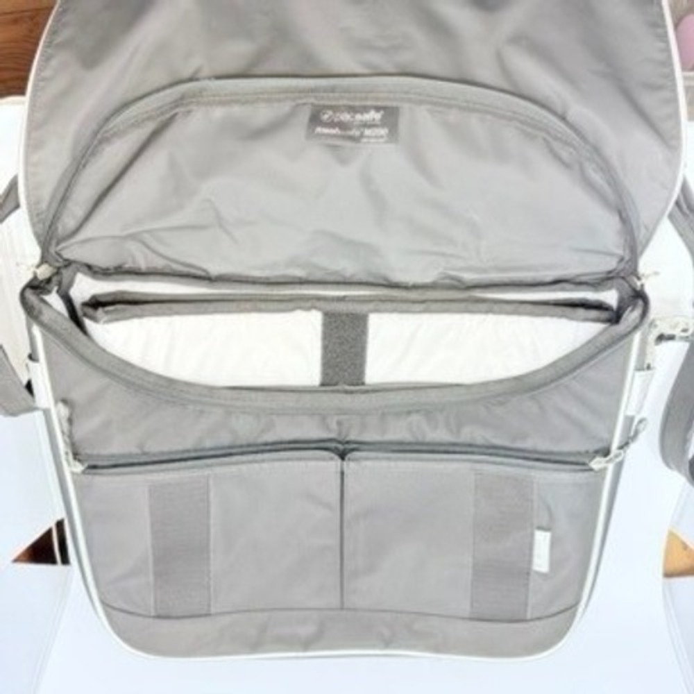 Pacsafe Meshsafe M200 Anti-Theft‎ Messenger Bag Gray Laptop Briefcase eXomesh - Picture 5 of 15